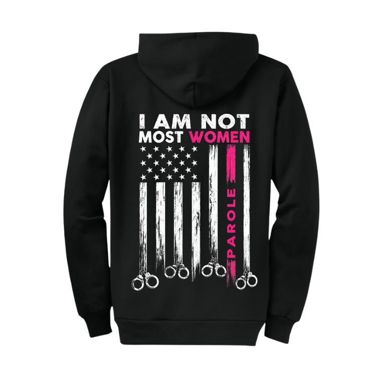 Parole Ladies Wear Pink Zip Hoodie