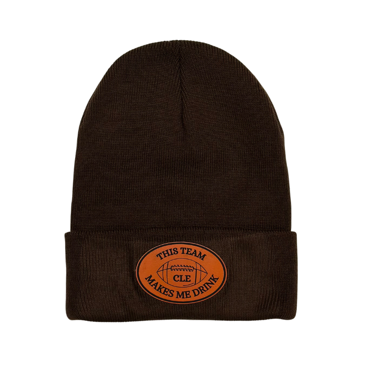 This Team Makes Me Drink Brown Beanie