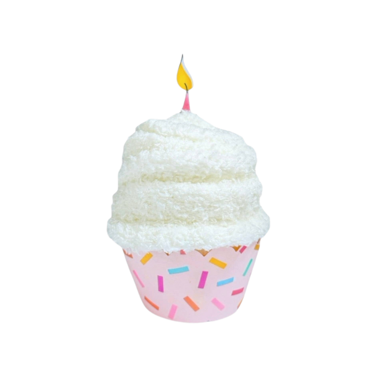 Cozy Birthday Cupcake Socks