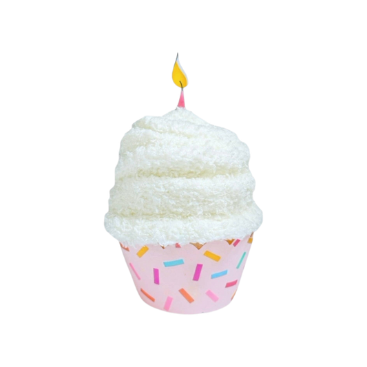 Birthday Socks resembling a  birthday cupcake 