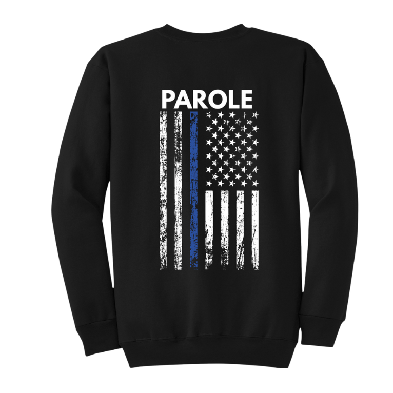 Black Ohio Parole Crewneck Back