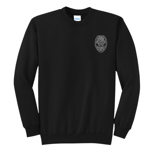 Black Ohio Parole Crewneck Front 