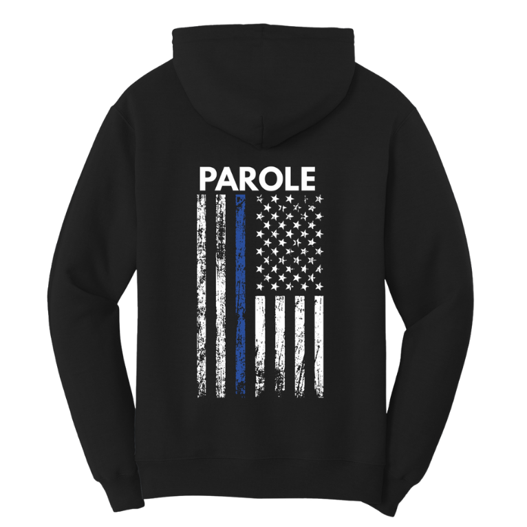 Black Ohio Parole Hoodie Back