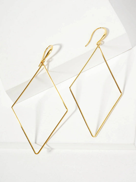 Gold geometric earrings 