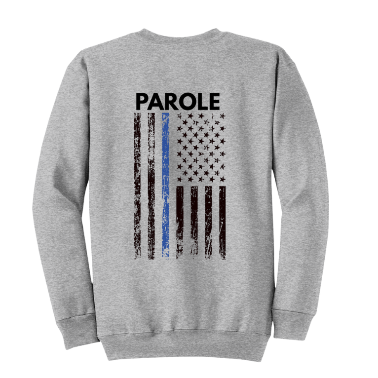 Heather Grey Ohio Parole Crewneck Back