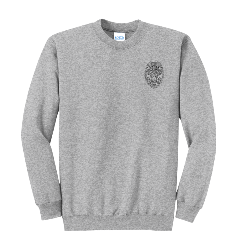 Heather Grey Ohio Parole Crewneck Front 