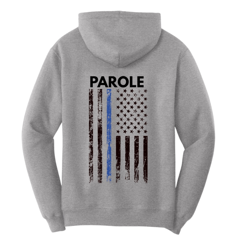 Heather Grey Ohio Parole Hoodie Back