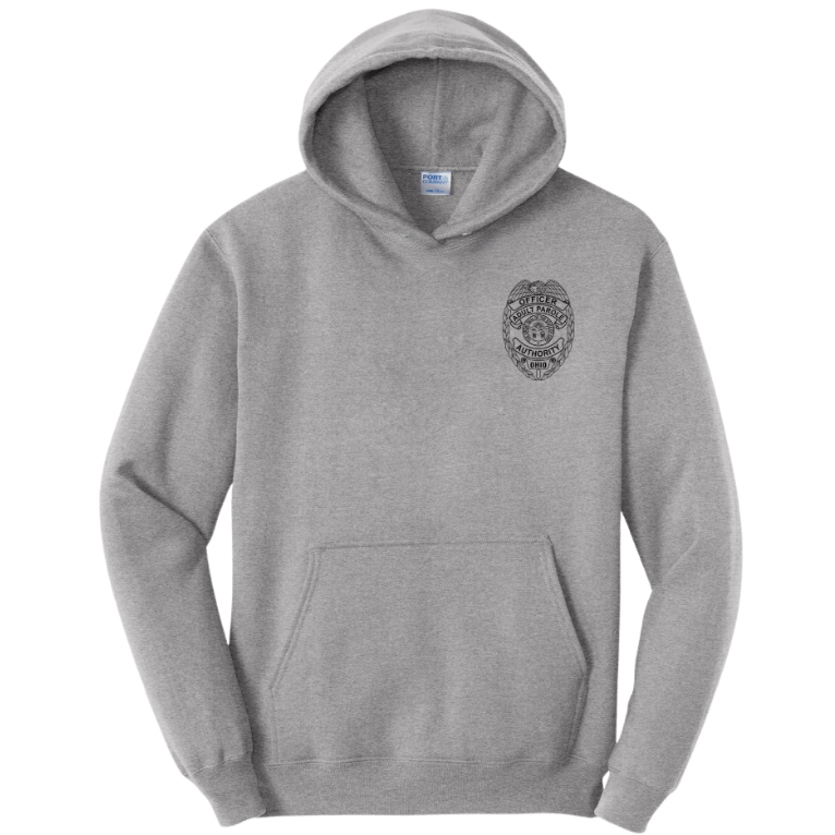 Heather Grey Ohio Parole Hoodie Front 