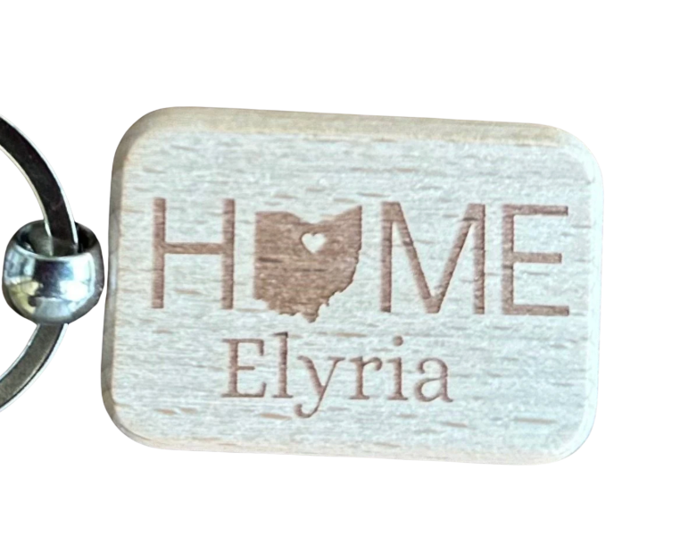 Wooden Engraved Keychain