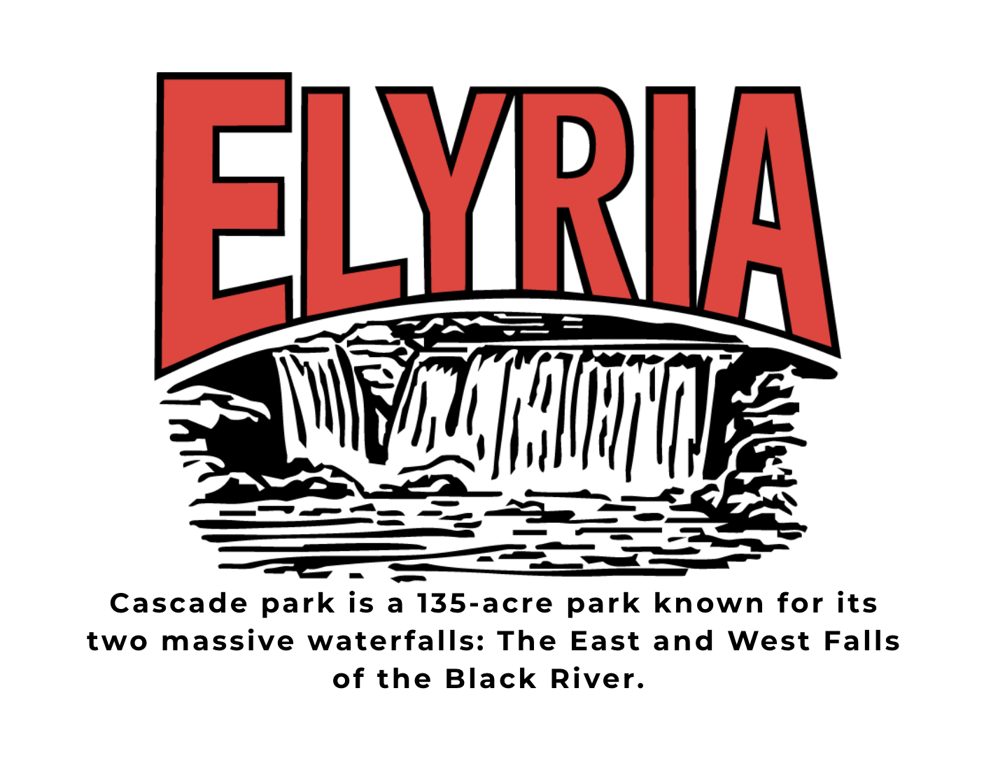 Elyria Waterfall (Cascade Park) Postcards