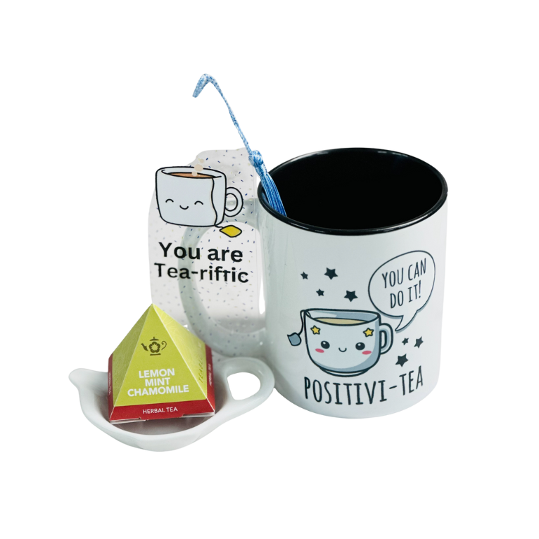 Gift Set Mug, Tea, Bookmark, Honey stick