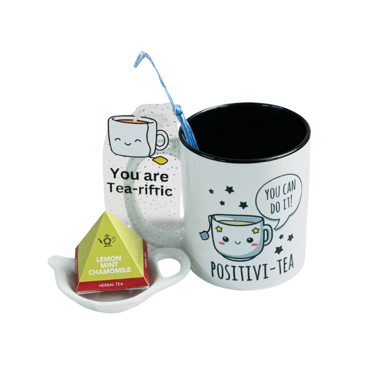 Gift Set Mug, Tea, Bookmark, Honey stick
