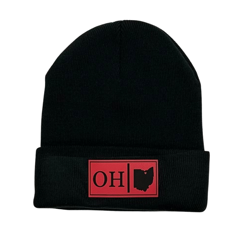 Fleece Lined Black OH Beanie
